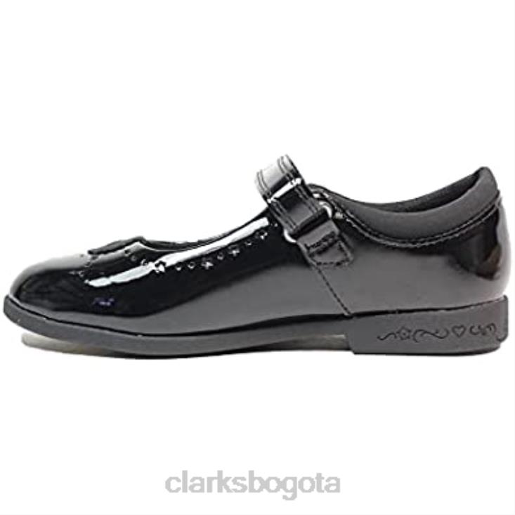 Clarks 0DX8L34 zapatos clarks magic step bar niño charol charol negro niños