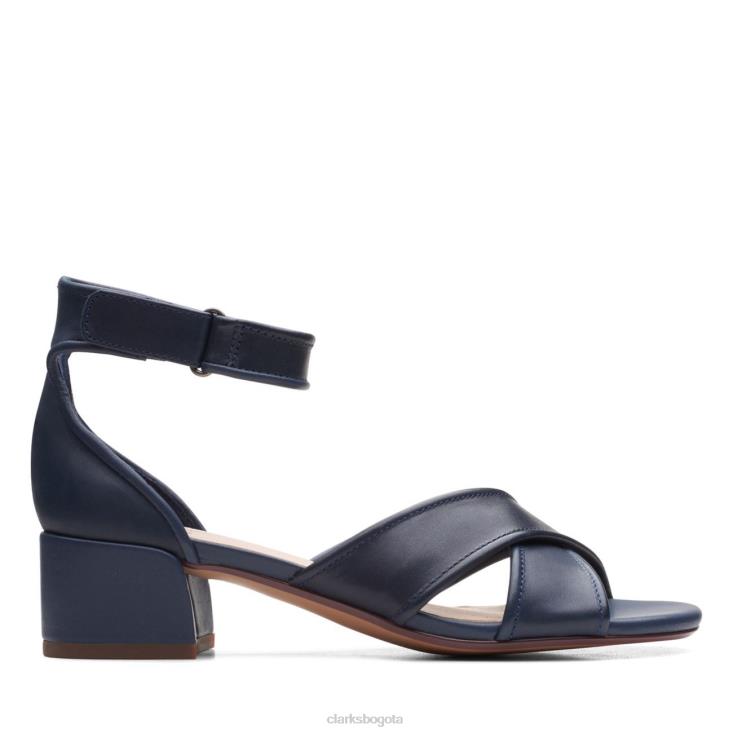 Clarks 0DX8L3402 clarks caroleigh rise cuero azul marino mujer cuero azul marino