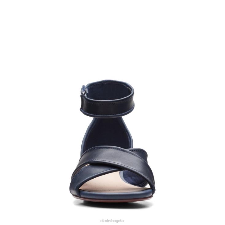 Clarks 0DX8L3402 clarks caroleigh rise cuero azul marino mujer cuero azul marino