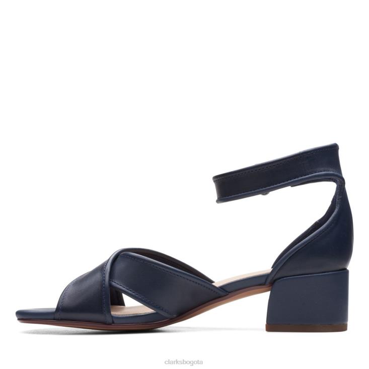Clarks 0DX8L3402 clarks caroleigh rise cuero azul marino mujer cuero azul marino