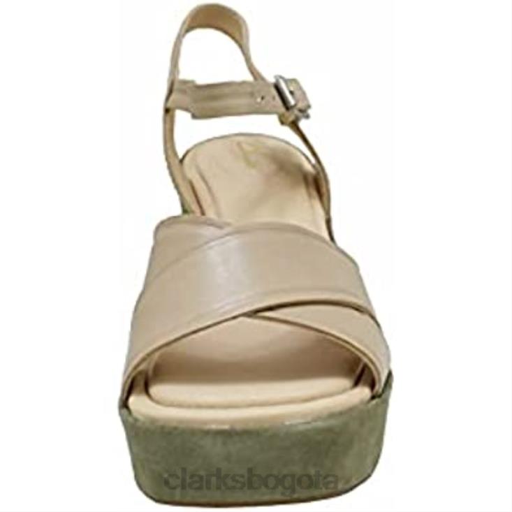 Clarks 0DX8L341 sandalias de tacón de mujer con correa maritsa70 clarks taupe combi mujer combinación color topo