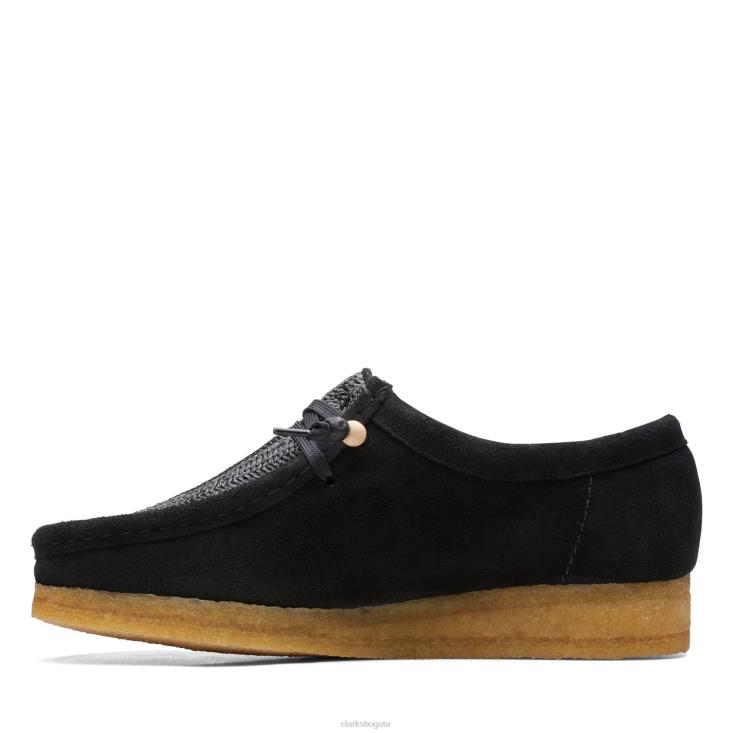 Clarks 0DX8L3412 clarks wallabee rafia negra mujer rafia negra