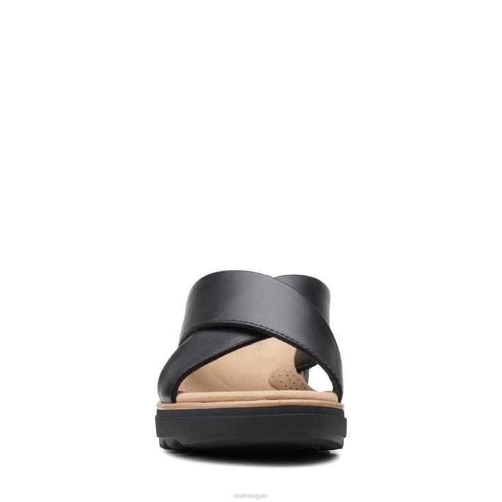 Clarks 0DX8L3416 clarks de cuero negro jillian gem mujer cuero negro