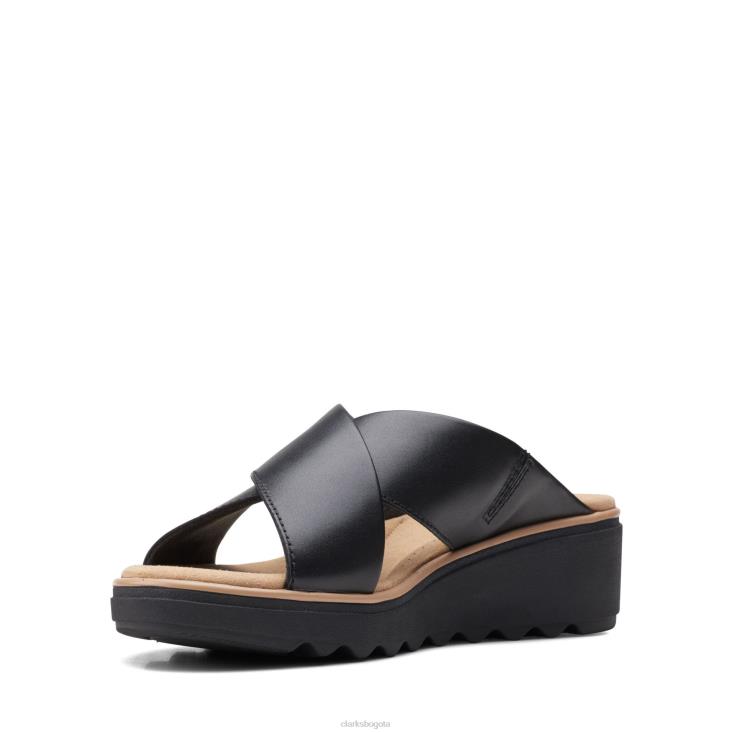 Clarks 0DX8L3416 clarks de cuero negro jillian gem mujer cuero negro