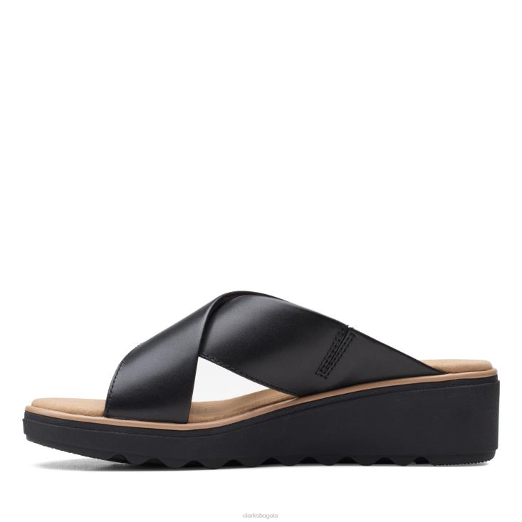 Clarks 0DX8L3416 clarks de cuero negro jillian gem mujer cuero negro