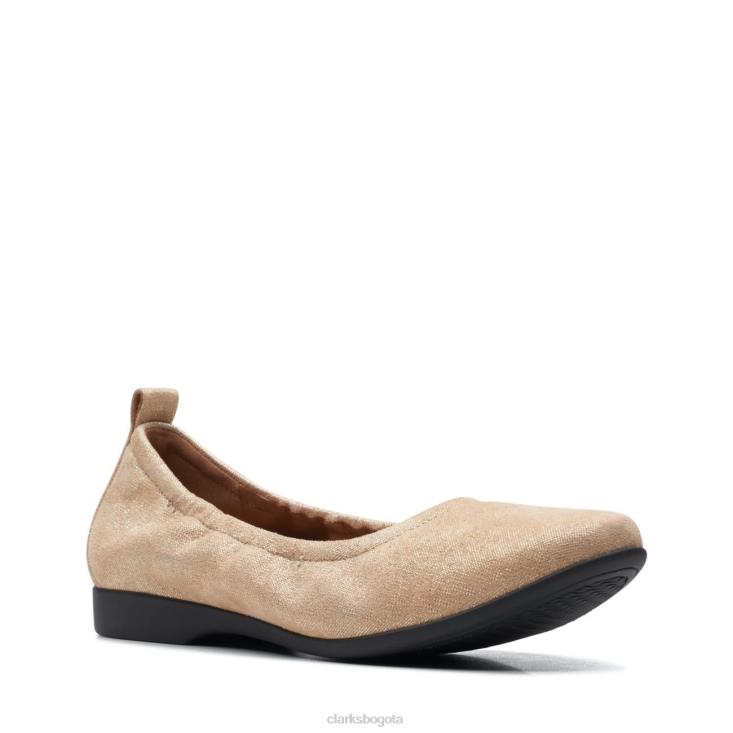Clarks 0DX8L3418 clarks un darcey vibe dorado metalizado mujer oro metalizado