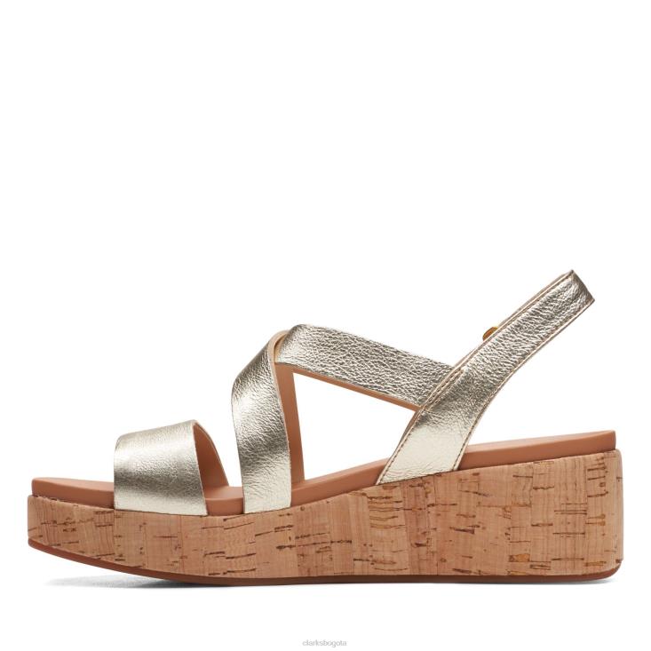 Clarks 0DX8L3419 champagne clarks kimmei corcho mujer champán