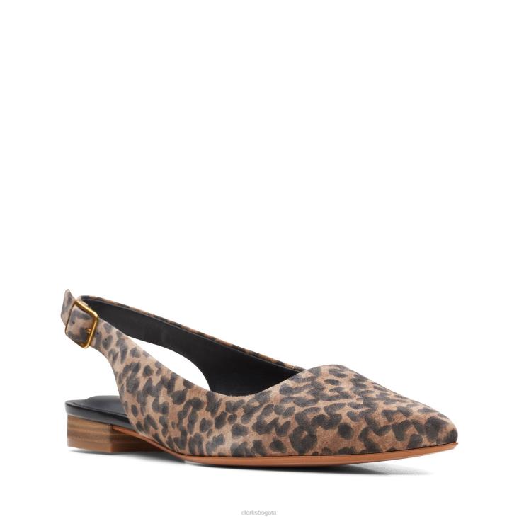 Clarks 0DX8L3423 bandolera laina 15 clarks estampado leopardo mujer estampado de leopardo