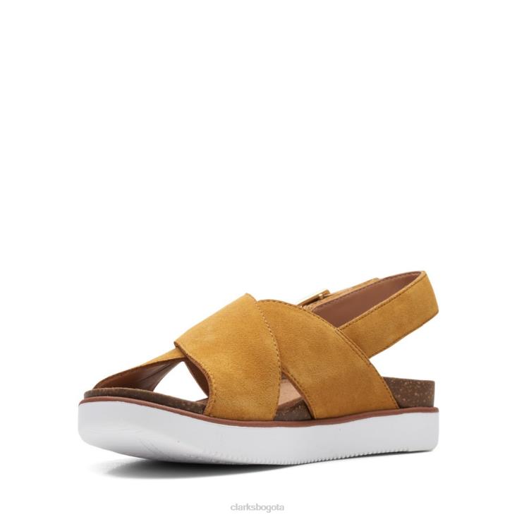 Clarks 0DX8L3427 cruz ocre de clarks elayne mujer ocre