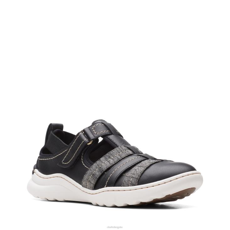 Clarks 0DX8L3429 clarks teagan step cuero negro mujer cuero negro