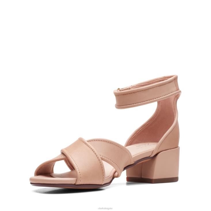 Clarks 0DX8L3431 caroleigh rise clarks lea rubor oscuro mujer lea rubor oscuro