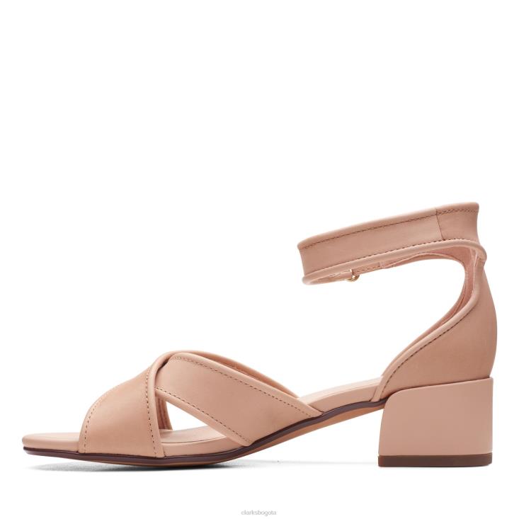 Clarks 0DX8L3431 caroleigh rise clarks lea rubor oscuro mujer lea rubor oscuro