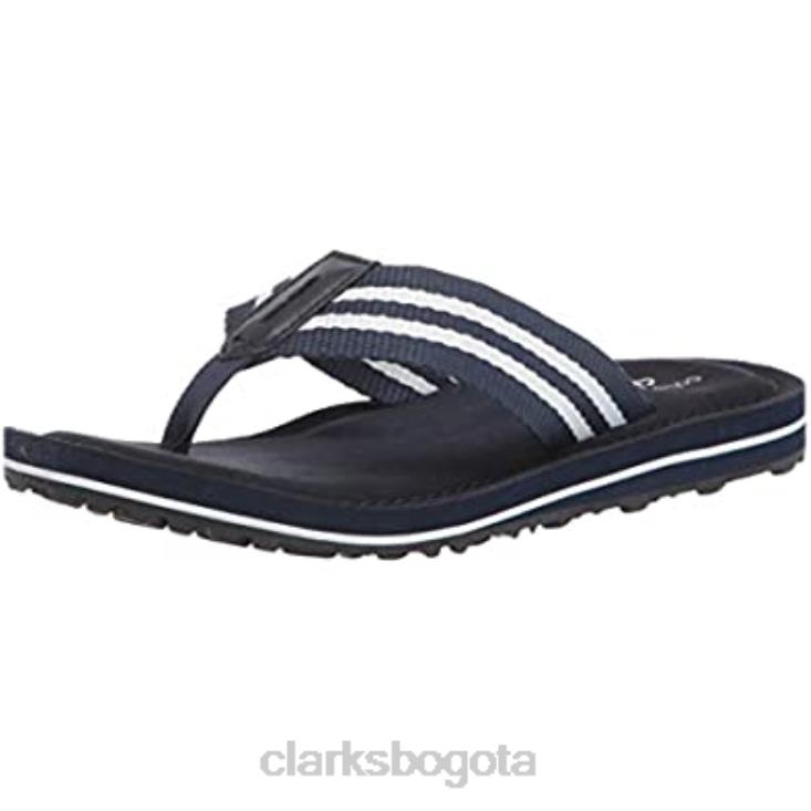 Clarks 0DX8L344 Chanclas clarks fenner sunset de textil azul marino mujer textil azul marino