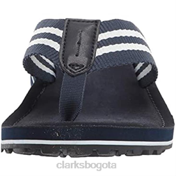 Clarks 0DX8L344 Chanclas clarks fenner sunset de textil azul marino mujer textil azul marino