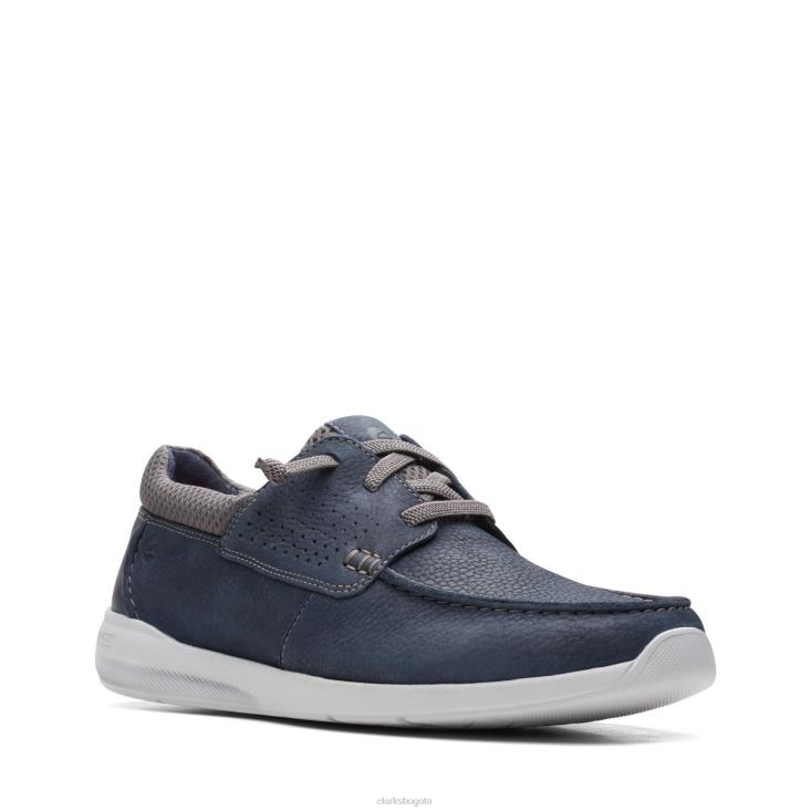 Clarks 0DX8L3455 gorwmoc clarks nubuck azul marino hombres nubuck azul marino