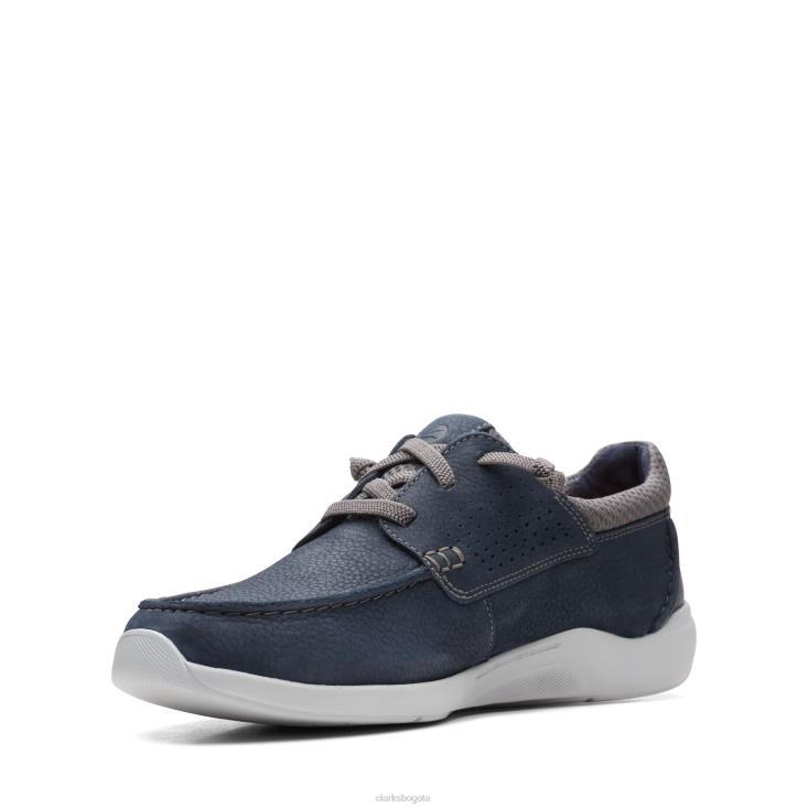 Clarks 0DX8L3455 gorwmoc clarks nubuck azul marino hombres nubuck azul marino