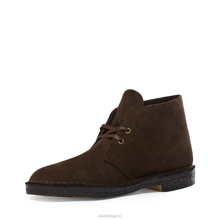 Clarks 0DX8L3462 bota safari clarks ante marron hombres gamuza marrón