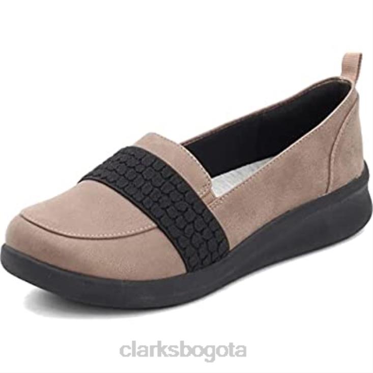Clarks 0DX8L347 Mocasines Clarks Sillian 20 Zest de peltre para mujer mujer estaño