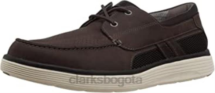 Clarks 0DX8L348 mocasines con punta cerrada un abode de cuero marrón para hombre clarks hombres cuero marrón
