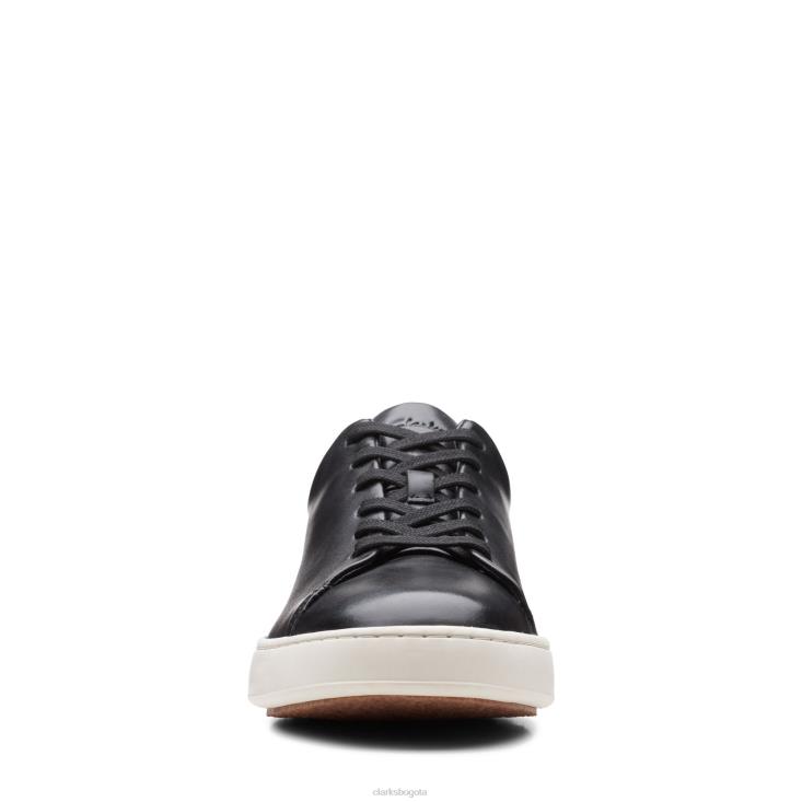Clarks 0DX8L3485 clarks corte lite encaje cuero negro hombres cuero negro