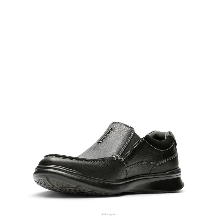 Clarks 0DX8L3486 Clarks de cuero negro aceitoso sin cotrell hombres cuero negro aceitoso