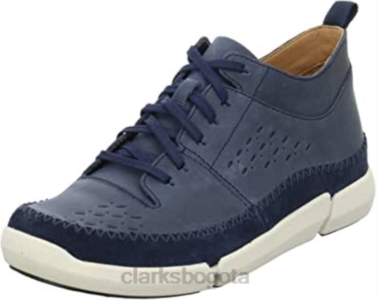 Clarks 0DX8L349 Zapatillas altas Trifri Hi para hombre Clarks Blue Navy Nubuck hombres nubuck azul marino