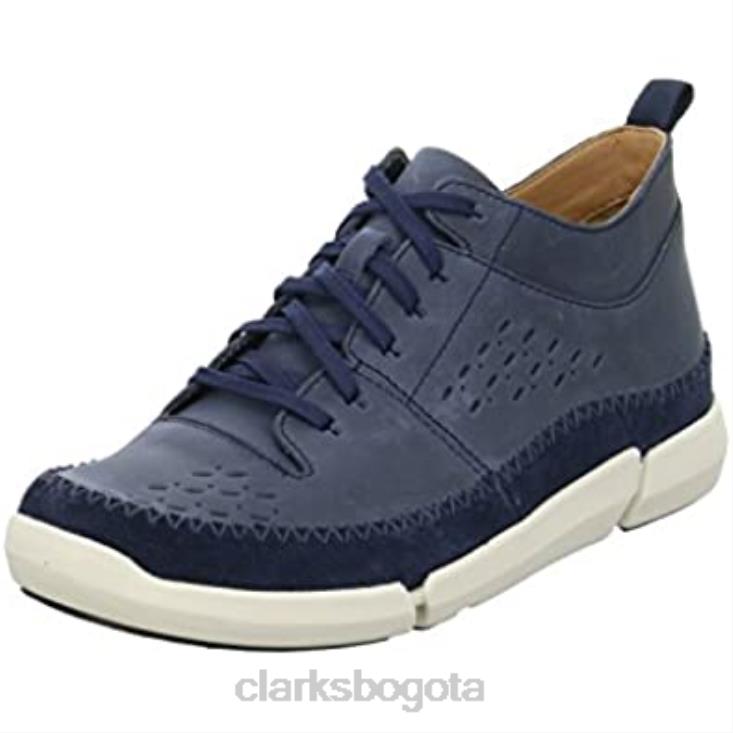 Clarks 0DX8L349 Zapatillas altas Trifri Hi para hombre Clarks Blue Navy Nubuck hombres nubuck azul marino