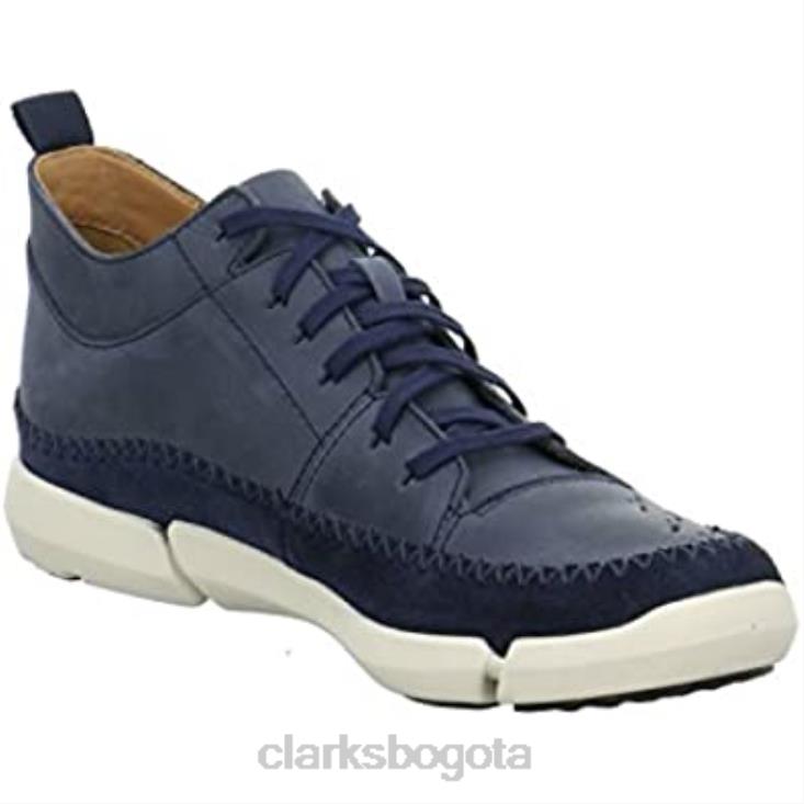 Clarks 0DX8L349 Zapatillas altas Trifri Hi para hombre Clarks Blue Navy Nubuck hombres nubuck azul marino