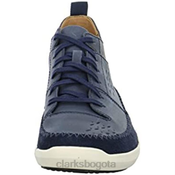 Clarks 0DX8L349 Zapatillas altas Trifri Hi para hombre Clarks Blue Navy Nubuck hombres nubuck azul marino