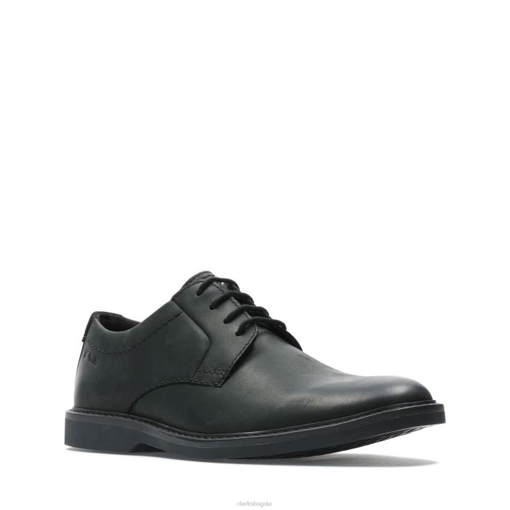 Clarks 0DX8L3492 clarks atticus lt encaje cuero negro hombres cuero negro