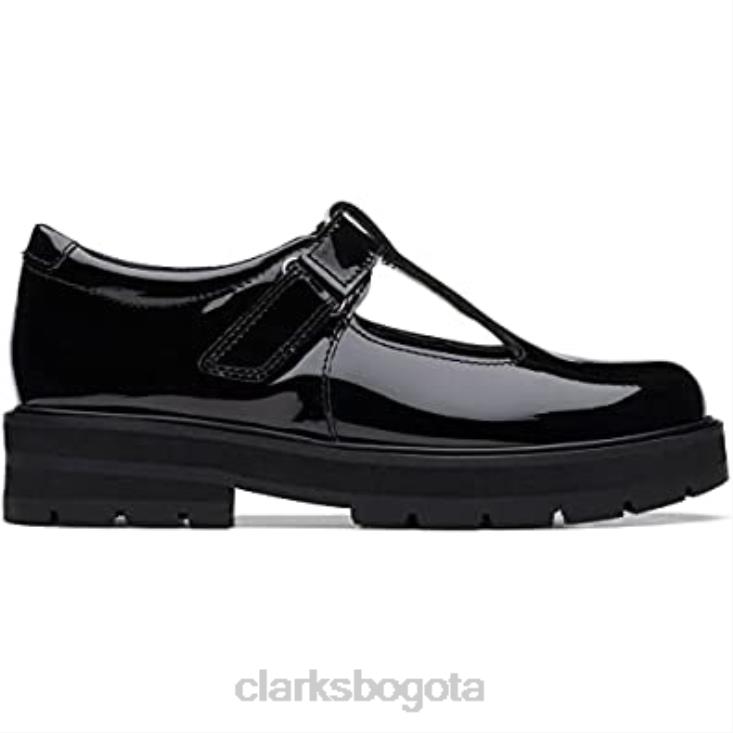 Clarks 0DX8L35 clarks prague brill zapatos de cuero mayores negro unisexo