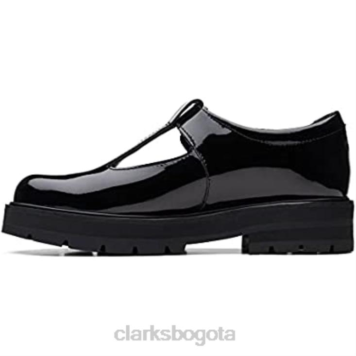 Clarks 0DX8L35 clarks prague brill zapatos de cuero mayores negro unisexo
