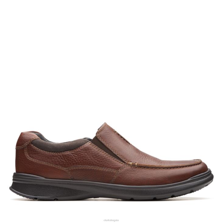 Clarks 0DX8L3510 clarks de cuero tabaco sin cotrell hombres cuero tabaco
