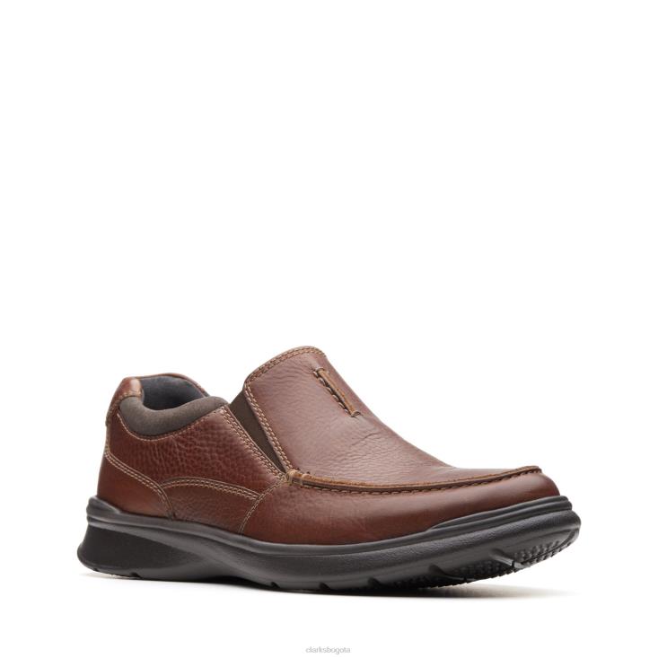 Clarks 0DX8L3510 clarks de cuero tabaco sin cotrell hombres cuero tabaco