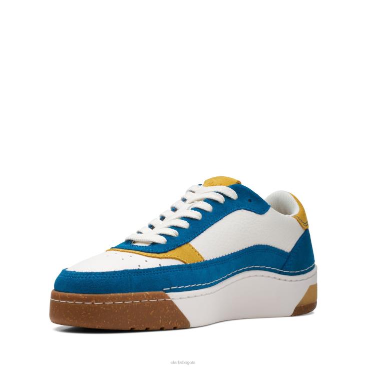 Clarks 0DX8L3527 craftcourtlace clarks combinado verde azulado hombres combinación verde azulado