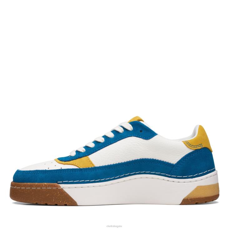 Clarks 0DX8L3527 craftcourtlace clarks combinado verde azulado hombres combinación verde azulado