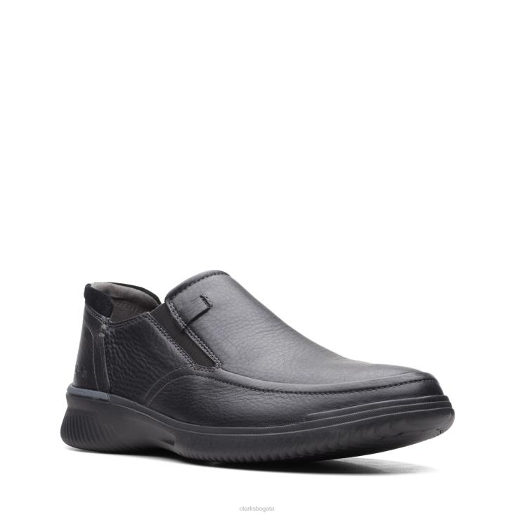 Clarks 0DX8L3532 clarks donaway de cuero negro hombres cuero negro