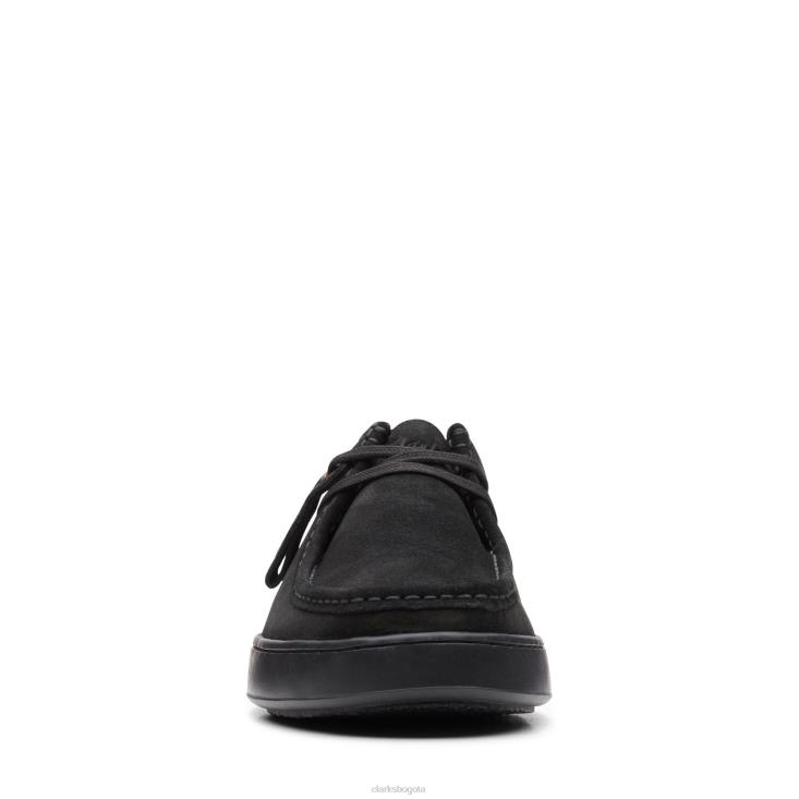 Clarks 0DX8L3533 court lite wally clarks negro/negro hombres negro