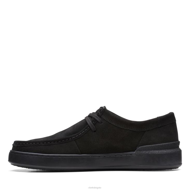 Clarks 0DX8L3533 court lite wally clarks negro/negro hombres negro