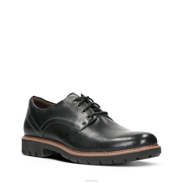 Clarks 0DX8L3542 clarks batcombe hall de cuero negro hombres cuero negro