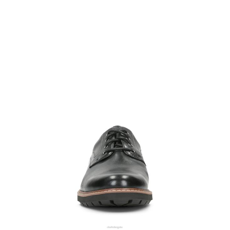 Clarks 0DX8L3542 clarks batcombe hall de cuero negro hombres cuero negro