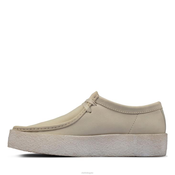 Clarks 0DX8L3547 Taza clarks wallabee de nobuk blanco hombres nubuck blanco
