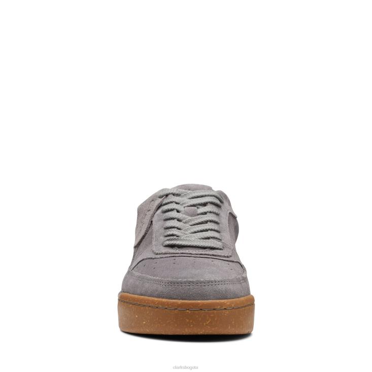 Clarks 0DX8L3551 craftcourtlace clarks gamuza gris hombres gamuza gris