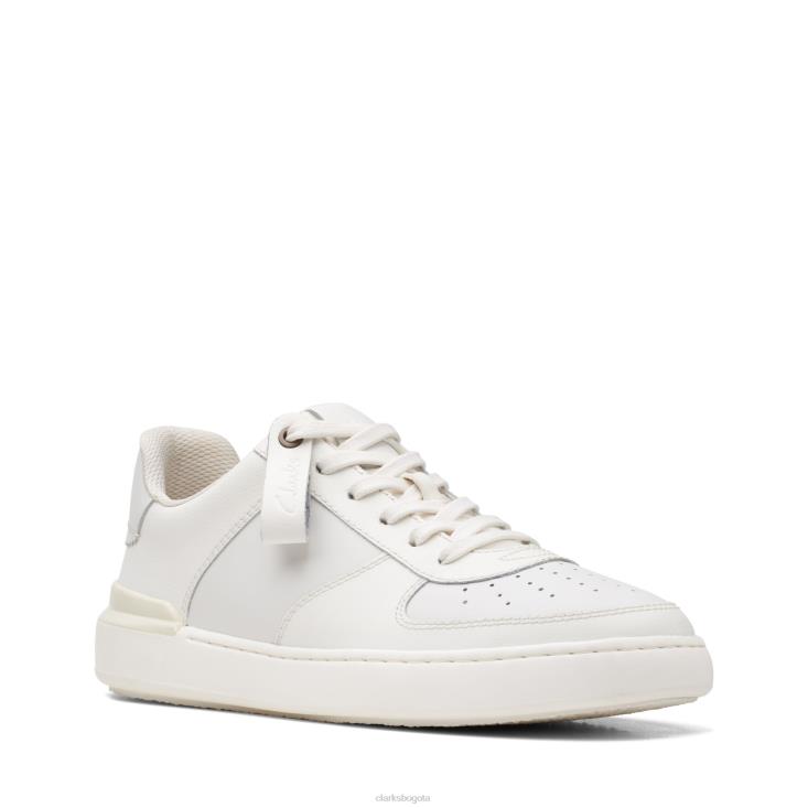 Clarks 0DX8L3561 Corbata Clarks Court Lite blanca hombres blanco