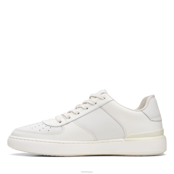 Clarks 0DX8L3561 Corbata Clarks Court Lite blanca hombres blanco