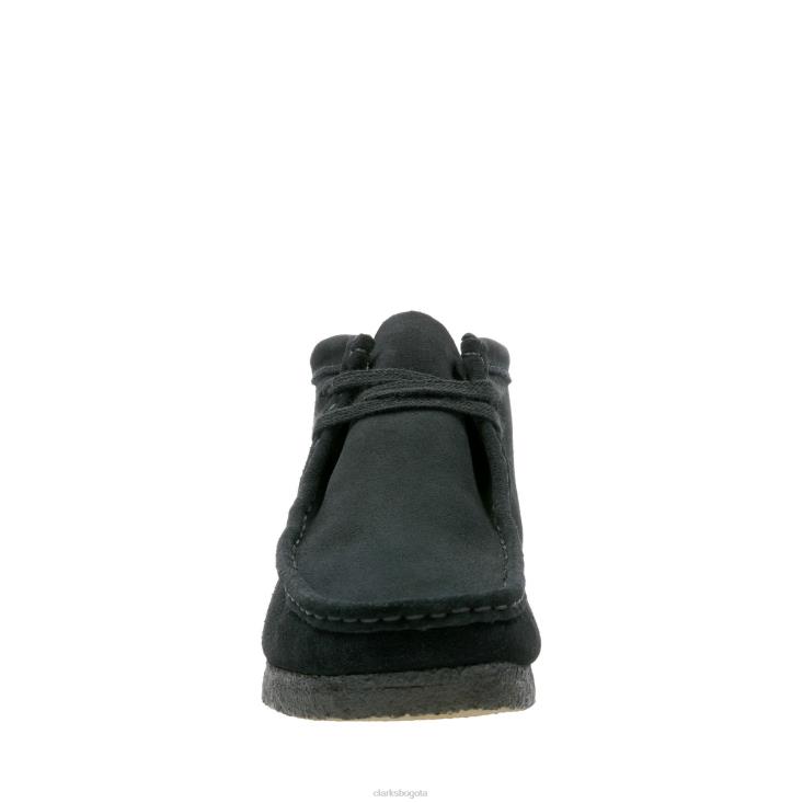 Clarks 0DX8L3572 botas clarks wallabee de ante negro hombres ante negro