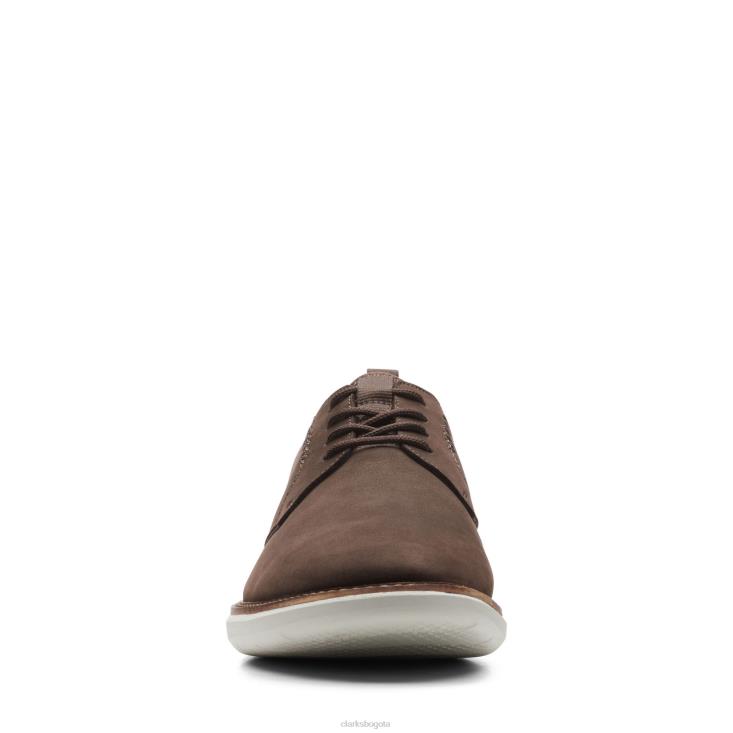 Clarks 0DX8L3592 clarks brant low marrón oscuro hombres protuberancia de color marrón oscuro
