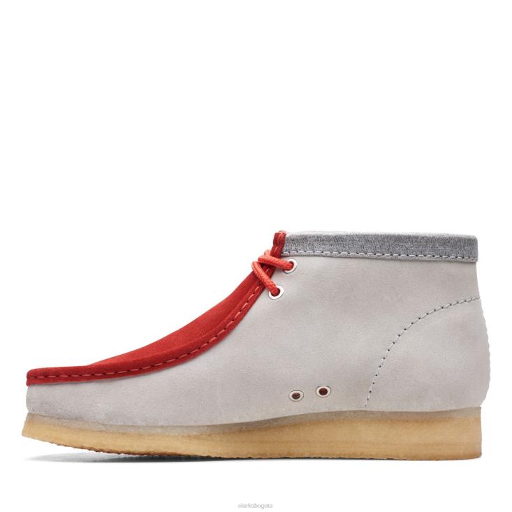 Clarks 0DX8L3594 clarks wallabee bt ny rojo/gris hombres rojo/gris