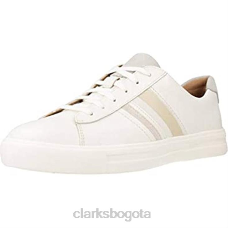 Clarks 0DX8L36 Zapatillas deportivas de mujer combi un maui band blancas clarks mujer combinación blanca