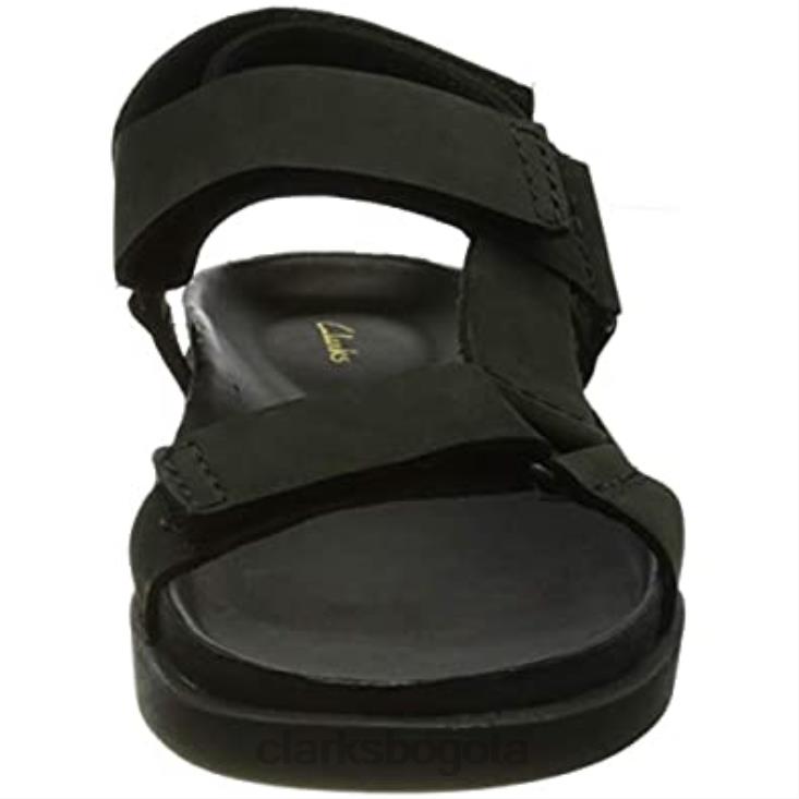 Clarks 0DX8L360 Sandalia clarks sunder range de nobuk negro para hombre hombres nubuck negro